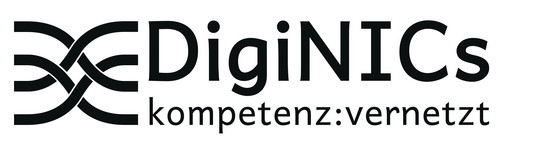 DigiNICs logo: kompetenz:vernetzt