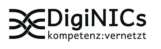 DigiNICs logo: kompetenz:vernetzt