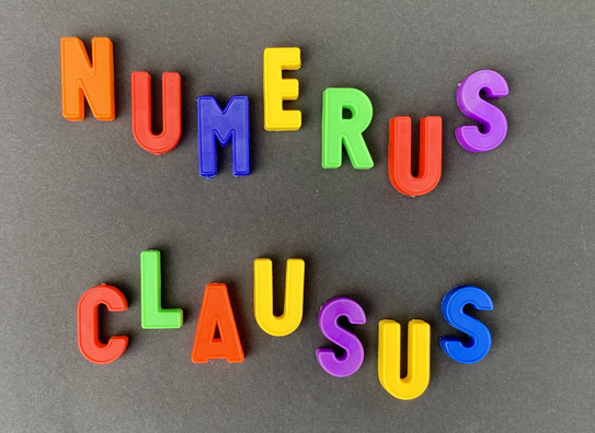 Schriftzug Numerus Clausus