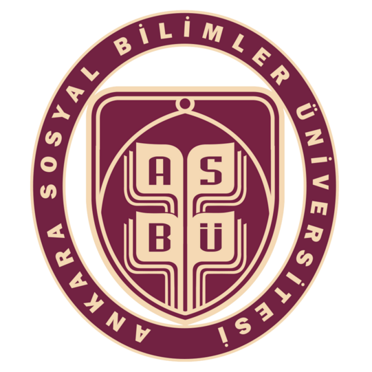 logo of the Social sciences department at the Univeristy of Ankara: "Ankara Sosyal Bilimler Üniversitesi"