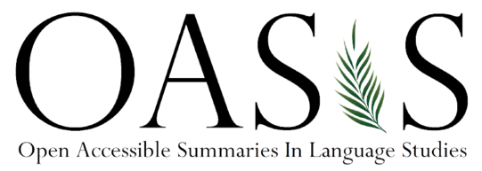 logo of the Open Accessible Summaries in Language Studies (OASIS)