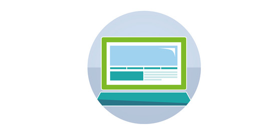 Bewerben Grafik eines Laptops