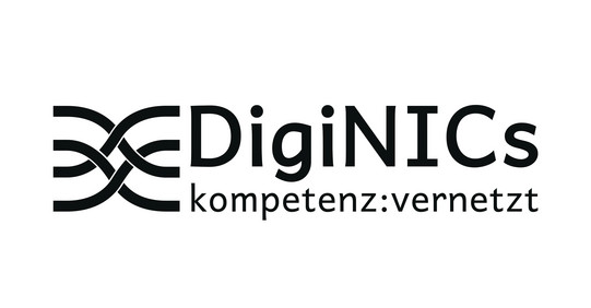 DigiNICs logo: kompetenz:vernetzt
