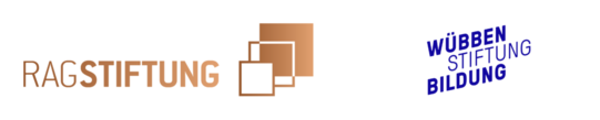 Schriftzug RAG Stiftung und Wübben Stiftung
