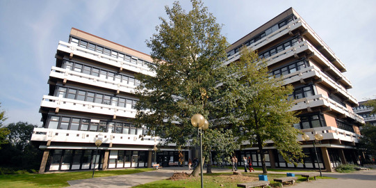 Gebäude Emil-Figge-Straße 50 im Sommer